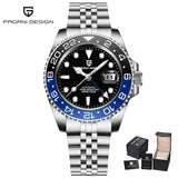 PAGANI DESIGN 2025 40MM GMT Mechanical Wristwatch Sapphire Ceramic Bezel  Automatic Watch Stainless Steel 100M Waterproof Watch