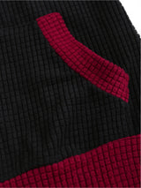Women's Cat Ear Colorblock Zip-Up Hoodie