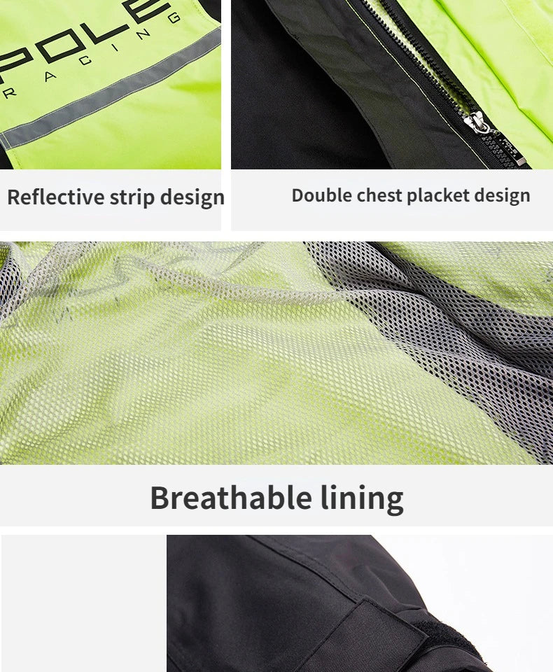 POLE Motorcycle Rain Suit – Waterproof & Reflective