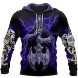 Men’s 3D Skull Print Pullover Hoodie