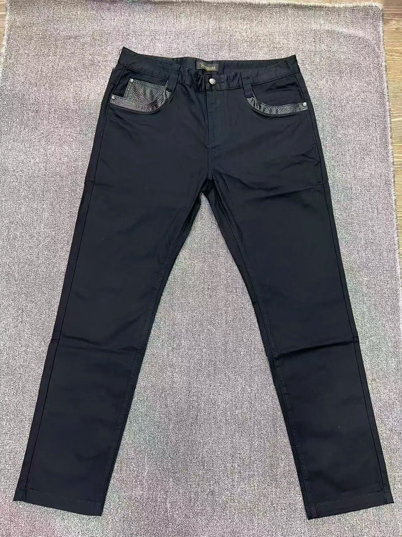 BILLIONAIRE BLSK CPRT Jeans Men 2026 Spring Summer new fashion Embroidery comfortable elasticity outdoors Big size 34-42 Pants