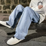 Men's Korean Wide-Leg Jeans – Relaxed Streetwear Fit