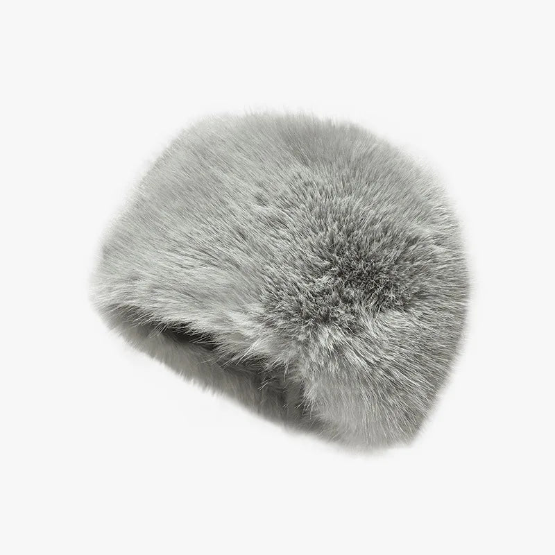 Soft Faux Fur Bucket Hat Women Winter Faux Fur Hat Luxury Fluffy Plush Russian Style Hat Personality Fishermen Hat шапка женс