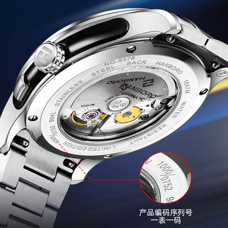HANBORO Chime Series Automatic Mechanical Watch for Men
