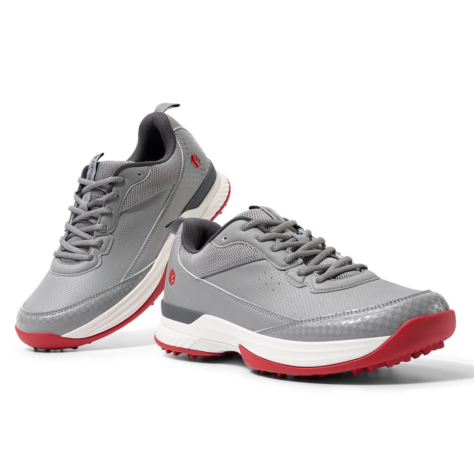 FitVille Wide Golf Shoes Men Professional Outdoor Water Resistant Golf Shoes for Course with Spikes