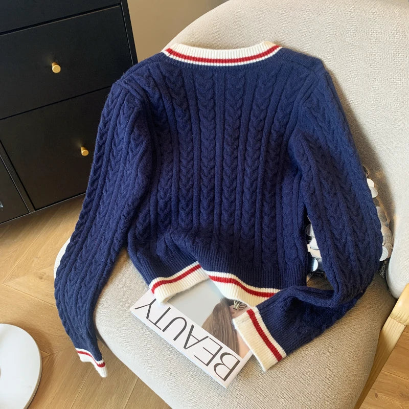 Women's V-Neck Knit Sweater