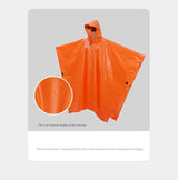 Men's Waterproof Hooded Raincoat – All-Weather Poncho