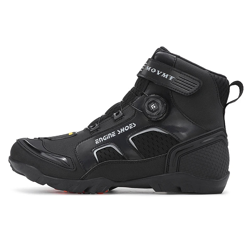 Motorcycle Riding Men Boots Waterproof Motocross Cycling Shoes Off-Road Motorbike Racing Anti-drop Breathable Equipment Sof