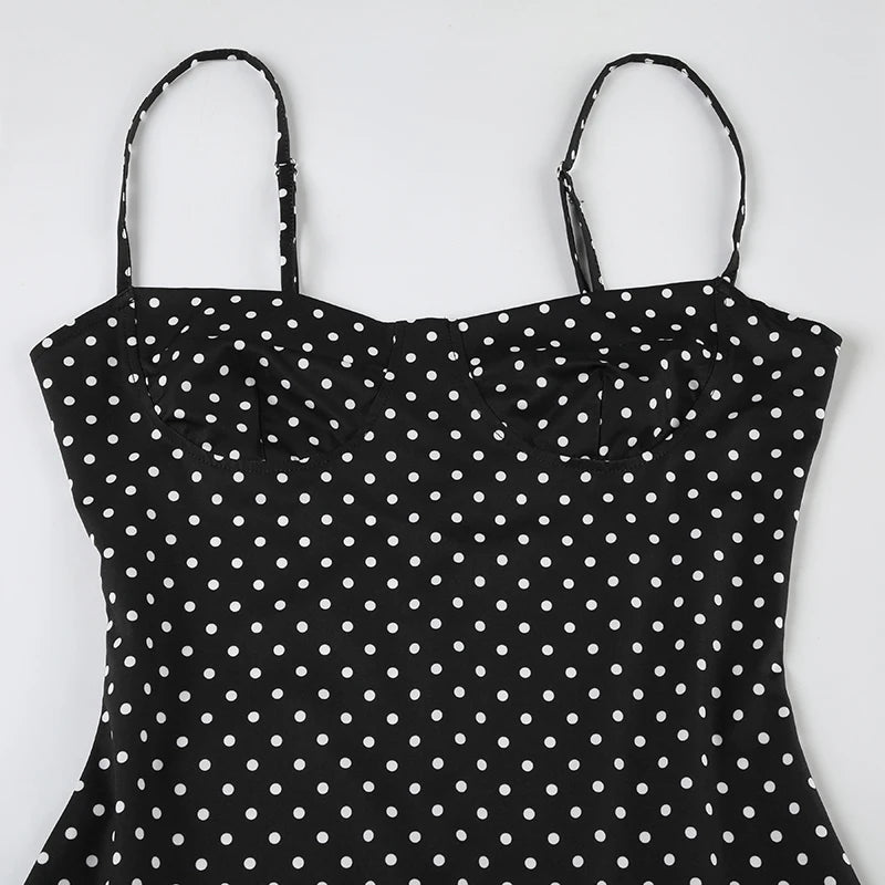 Y2K Polka Dot Mini Dress