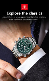 POEDAGAR Men's Luxury Chronograph Wristwatch