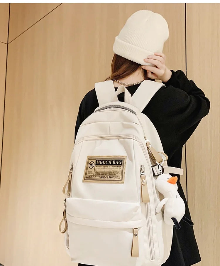 Fashion Big Student School Backpack Rucksack Girls Boys School Bag High Capacity Women Backpack Female Leisure Travel Mochila