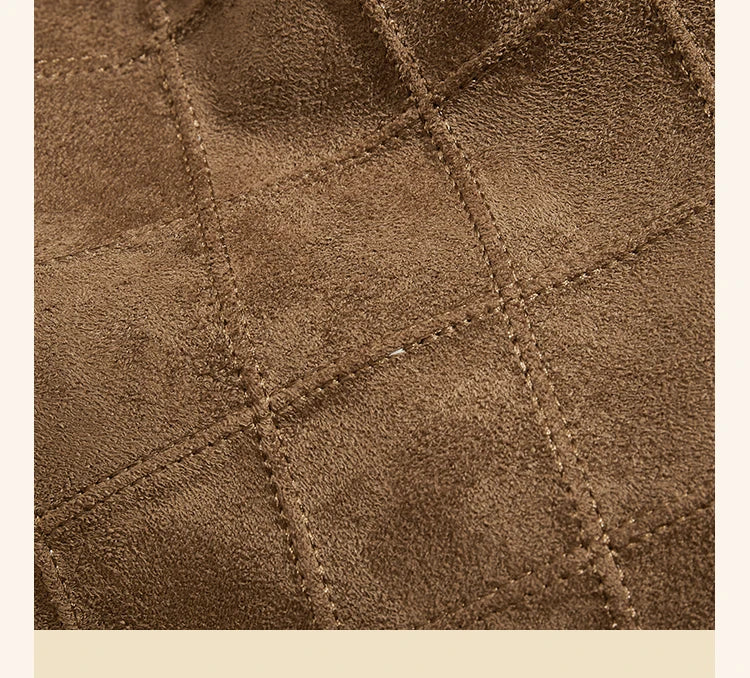 LAORENTOU Fabric Women's Strap Shoulder Bag Advanced Retro Underarm Large Capacity Fashion Quilted Handbag for Women Cossbody