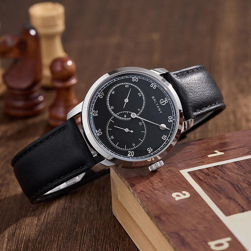 Baltany S4098 Original Design Asymmetric Dial 82S7 Retro Watches Stainless Steel 38MM Automation Mechanical Dress Watch For Man