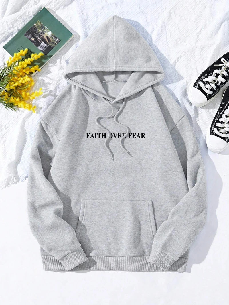 Faith Over Fear Fleece Hoodie