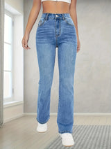 Women's High-Waist Wide-Leg Jeans
