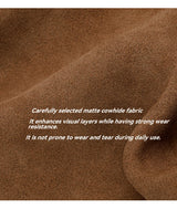 Russian Women's Genuine Suede Cowhide Leather Shoulder Bag Retro Frosted Cow Large Capacity Versatile Commuting Luxury Designer
