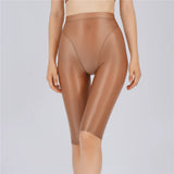 Women's Sheer Stretch Knee-Length Shorts