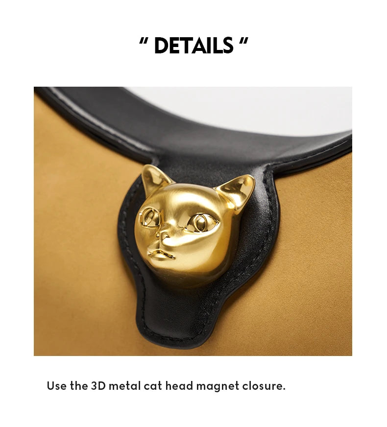 BAFELLI 2026 NEW WOMEN'S HANDBAG CAT SERIES GENUINE LEATHER LUXURY BRAND FASHION STYLE SHOULDER HOBOS LARGE SIZE BAGS FEMALE
