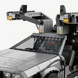 1:8 Scale Back to The Future Time Machines Building Blocks 1872PCS With 2 Mini Figure Model DeLorean Car Bricks Toy Gift for Kid