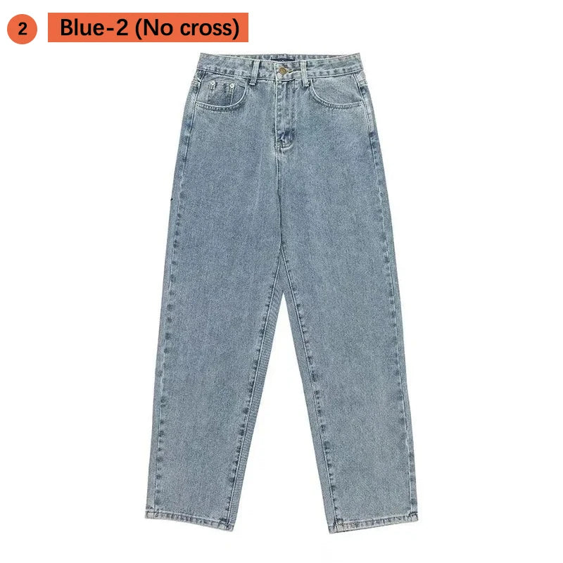 Men’s Wide-Leg Streetwear Cargo Jeans