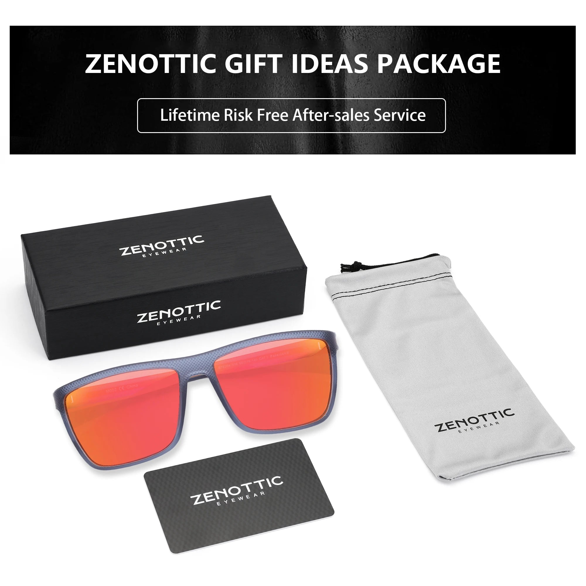 ZENOTTIC Polarized Square Sunglasses for Women & Men
