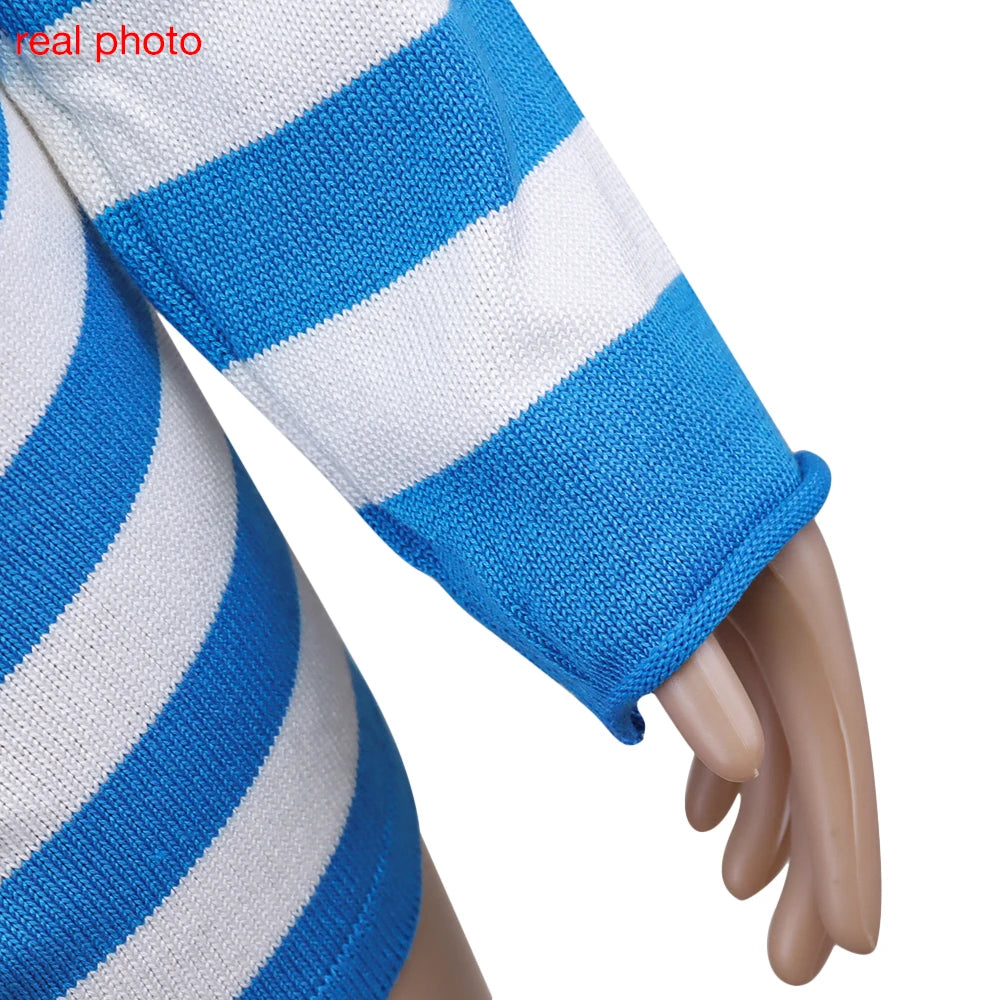 Cryptographic Casual Fashion Striped Knitted Two Piece Sets Long Sleeve Sweaters Off Shoulder Top and Shorts Matching Sets Solid