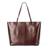 Burminsa Vintage Genuine Leather Tote Bag for Women