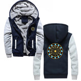 Saint Seiya Men's Thick Zip-Up Anime Hoodie