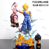 NEW Son Goku Figure Dragon Ball Anime Super Saiyan Goku Vs Majin Buu Action Figures Statue Collection Model Kids Toys Birthday