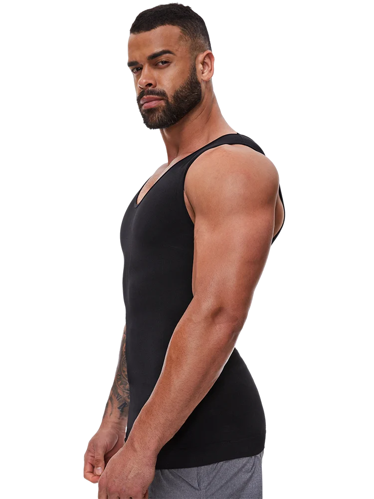 Men Body Shaper Slimming Compression Vest Undershirt Sexy Waist Trainer Tank Top Belly Control Workout Weight Loss Shapewear