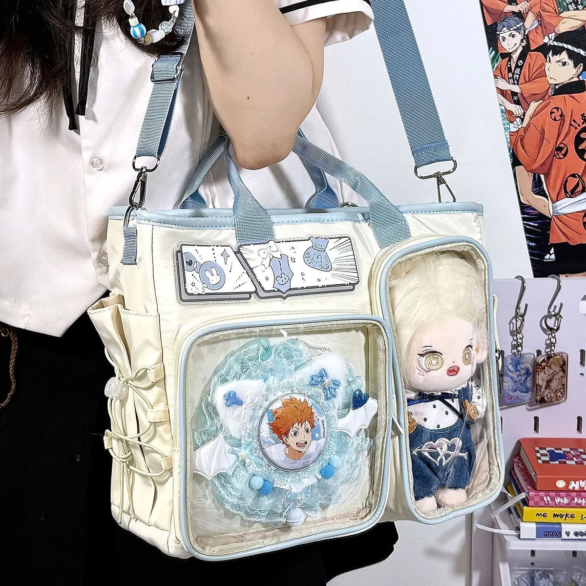 Women's Y2K Nylon Shoulder Bag