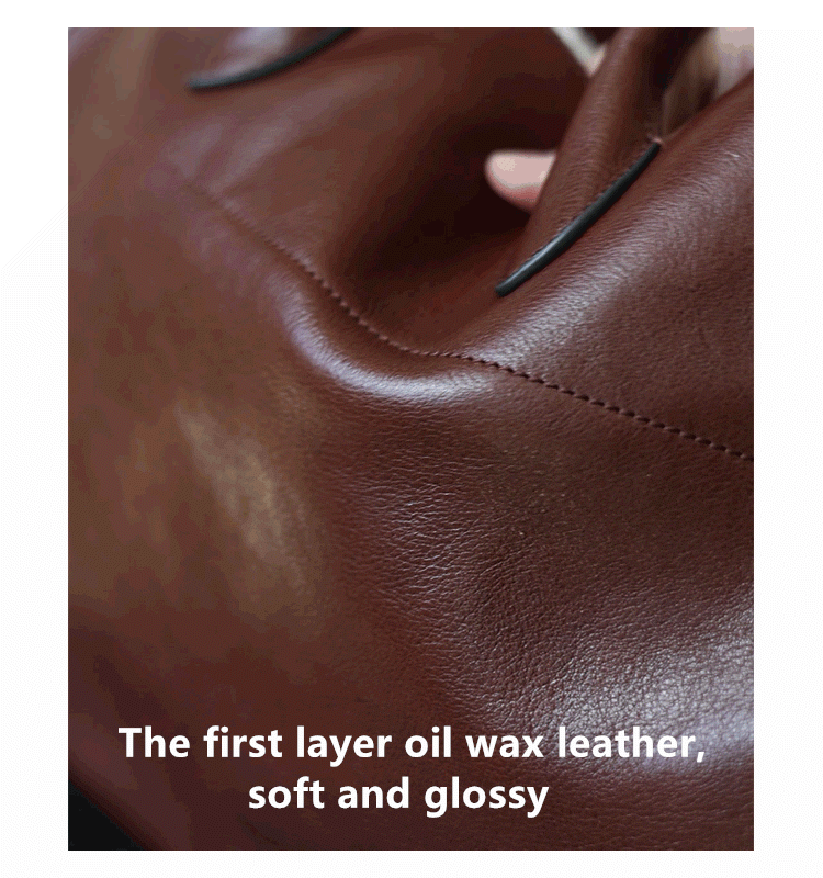 Women's Vegetable-Tanned Cowhide Leather Tote Bag