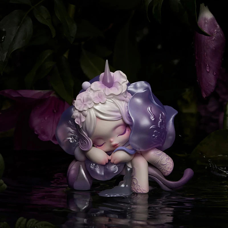 POPMART SKULLPANDA Petals In Four Acts Series Blind Box Guess Bag Desktop Decoration Blind Bag Toys Anime Figure Cute Model
