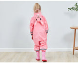 Kids Waterproof Hooded Rainsuit – Boys & Girls