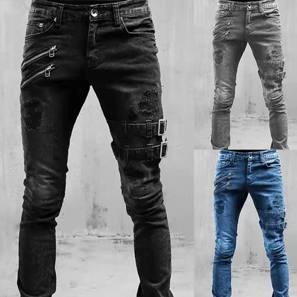 Men's Plus Size Straight Leg Jeans – Streetwear Denim