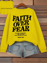 Faith Over Fear Fleece Hoodie