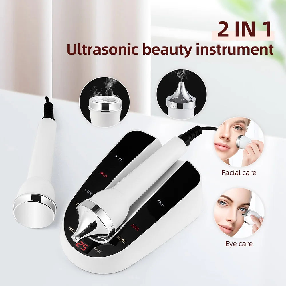 Ultrasonic Facial Beauty Device – Face & Eye Lift Massager