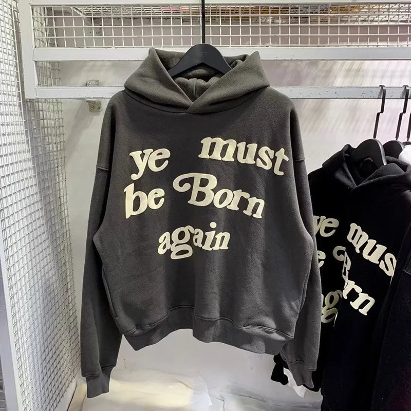 Men’s Oversized Graphic Cotton Fleece Hoodie