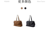 Songmont Travel Bag Vegetable Tanned Cowhide Tote Shoulder Handbag
