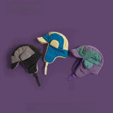 Embroidered Plush Earflap Bomber Hat – Unisex Winter