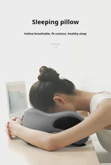Memory Foam Neck Pillow, Ergonomic U-Shaped Travel Pillow with Washable Cover for Airplane,Car,Office Home-Soft Support