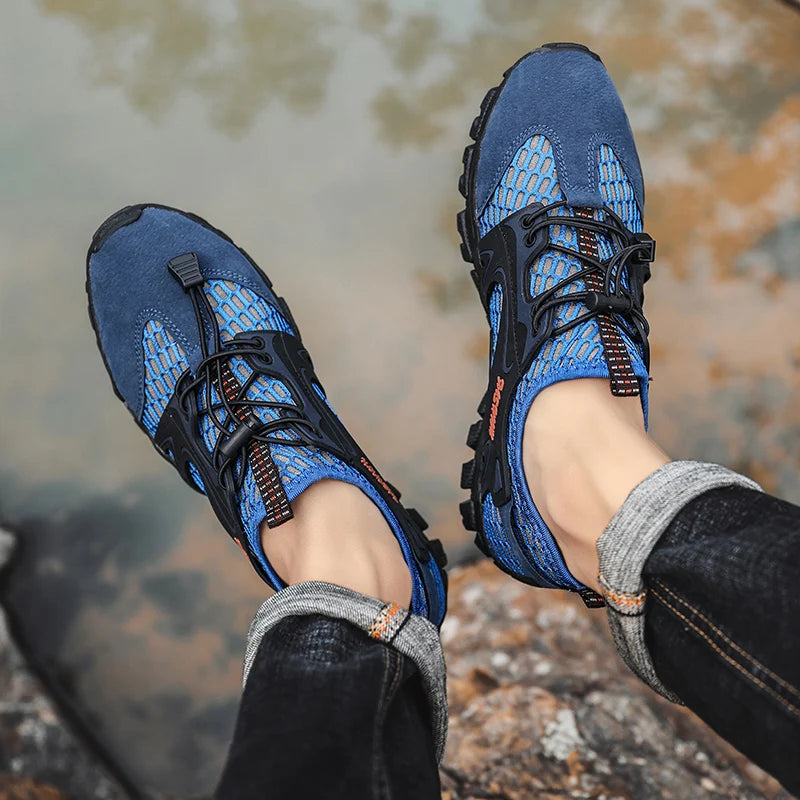 MIXIDELAI Men's Air Mesh Casual Sneakers — Breathable, Lightweight, Anti-Odor
