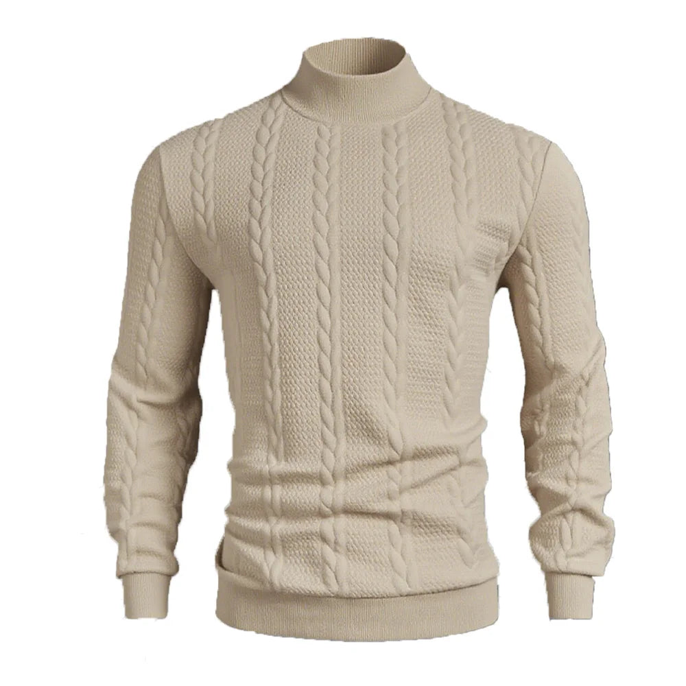 Men's Turtleneck Knit Sweater