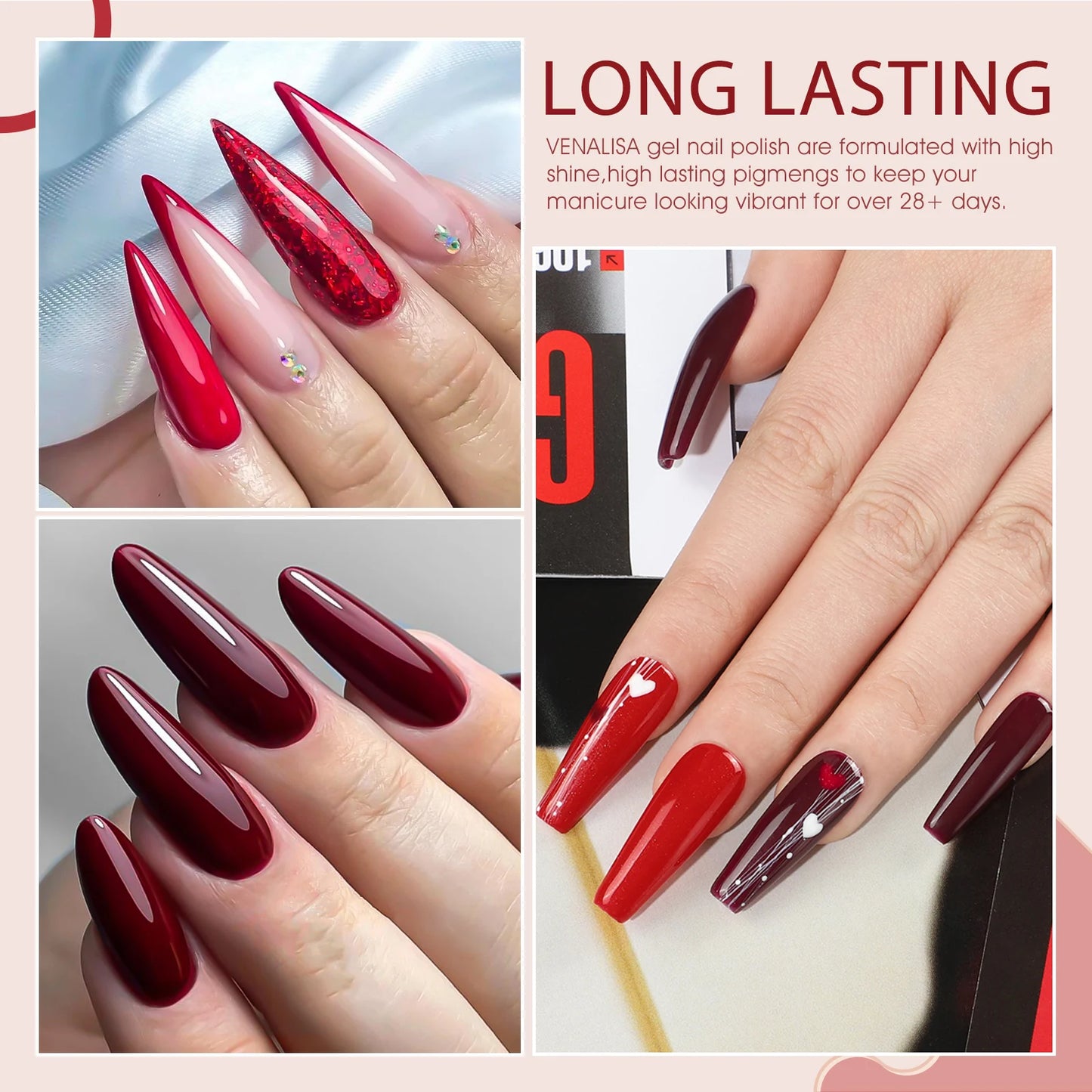 VENALISA 6-Piece Winter Gel Polish Set – HEMA & TPO Free