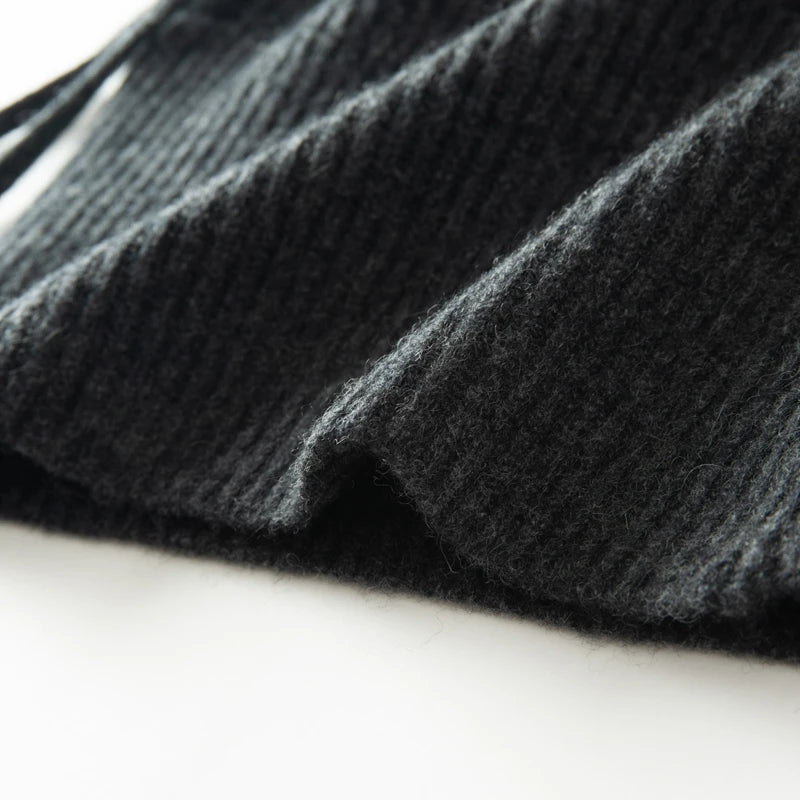 Women's Pure Cashmere Knit Beanie & Scarf Hat