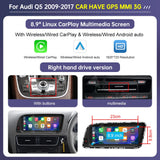 Audi Q5 2009–2017 CarPlay & Android Auto Touchscreen