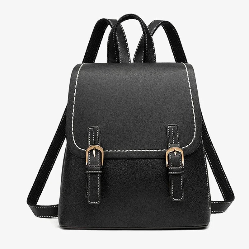 Fashion Backpack For Women Solid Color Patchwork High Quality Casual Vacation Bags