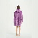 Oversized Microfiber Fleece Hoodie Blanket