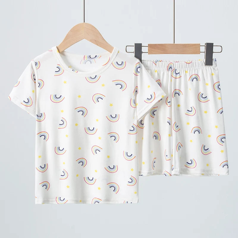 CHILDREN'S Clothing Short Sleeve Shorts 2-piece Suit