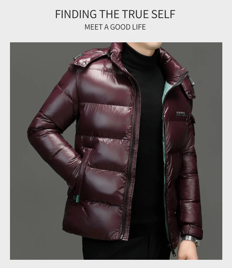 Men's Quilted Hooded Parka – Warm Winter Jacket